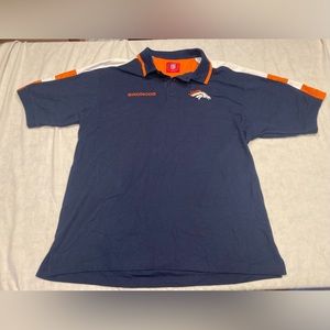 NFL Denver Broncos men’s 2XL blue polo shirt